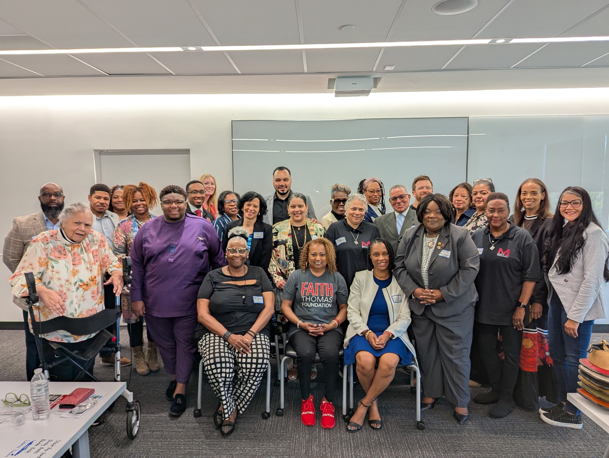 Community coalition members gathered together